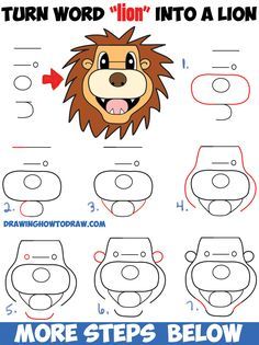 Lion Drawing Step By Step at PaintingValley.com | Explore collection of ...