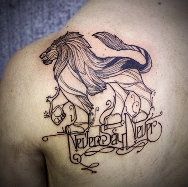 600x598 Daring Lion Tattoo Designs For Men And Women - Lion Drawing Tattoo