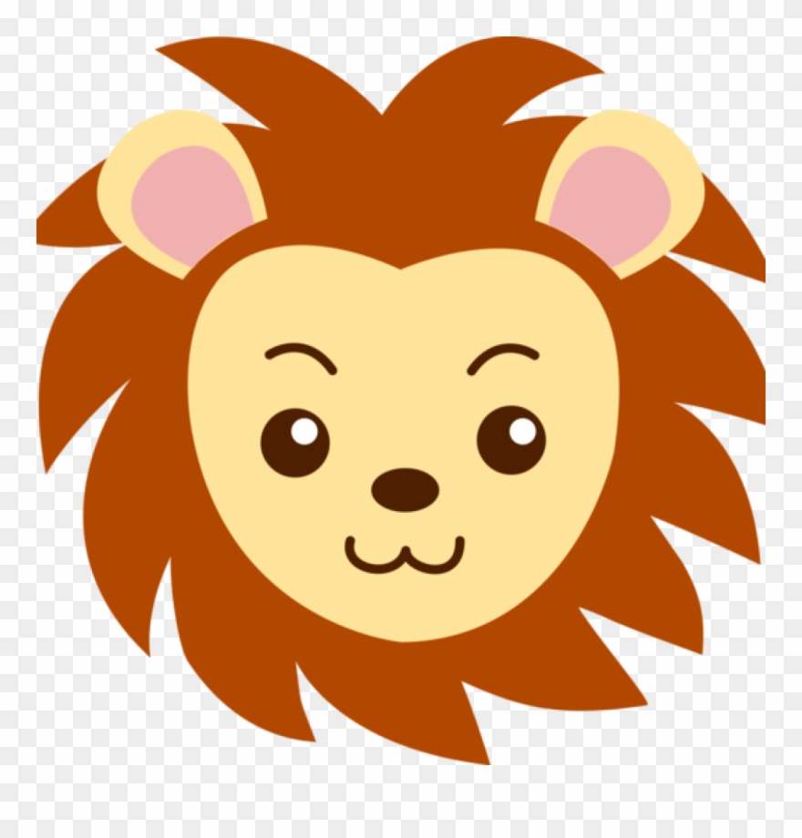 880x920 cute lion clipart lions head cute clipart music clipart - Lion Face Drawing
