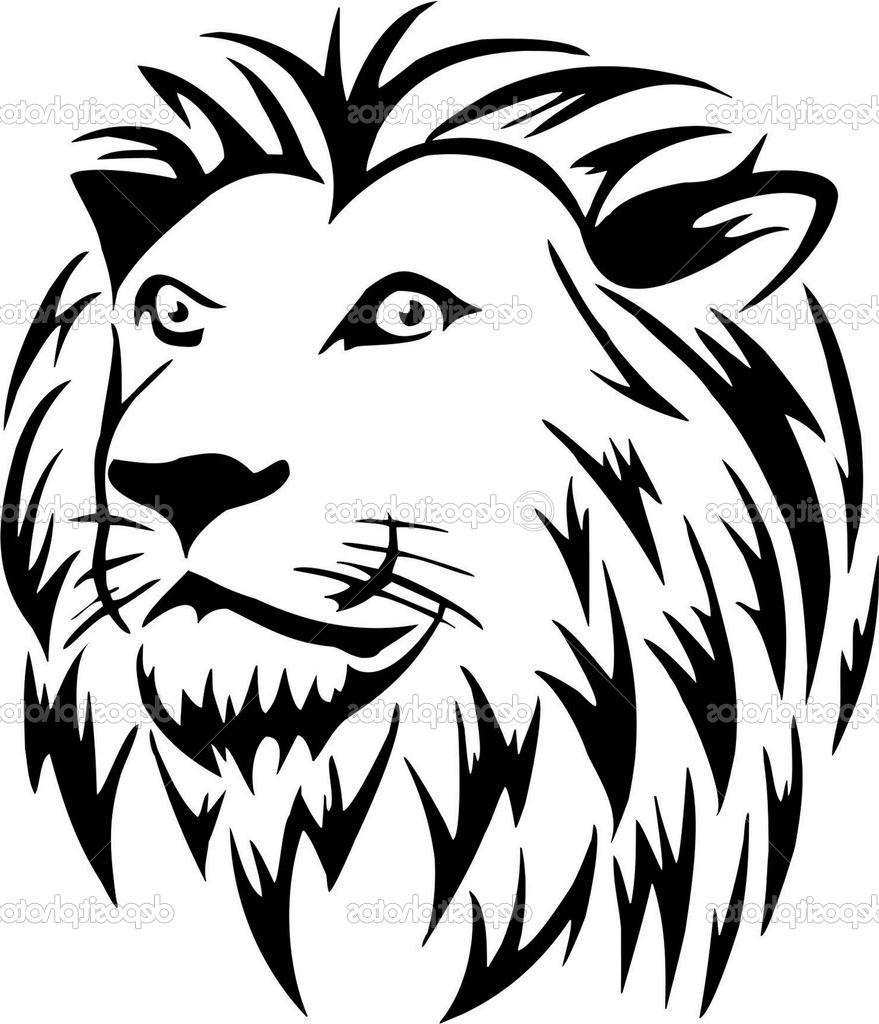 879x1024 Top Lion Head Line Drawing Design - Lion Face Drawing Images