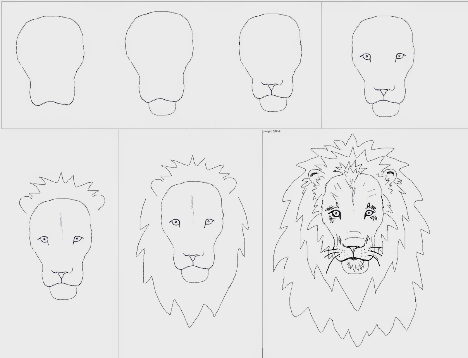 How To Draw A Lion Face Easy Step By Step