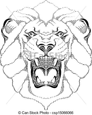 Lion Face Line Drawing at PaintingValley.com | Explore ...