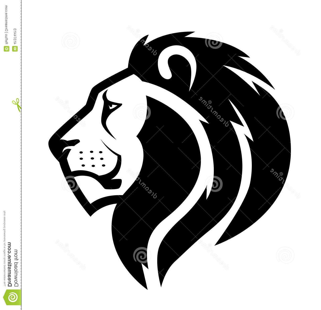 1345x1300 Top Lion Head Symbol Stylized Face Isolated White Background Drawing - Lion Face Line Drawing