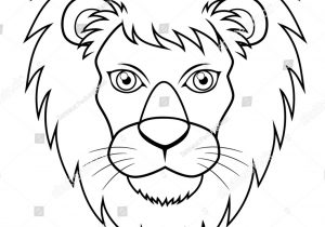 300x210 Lion Face Outline Drawing Collection Of Outline Lion Head - Lion Face Outline Drawing
