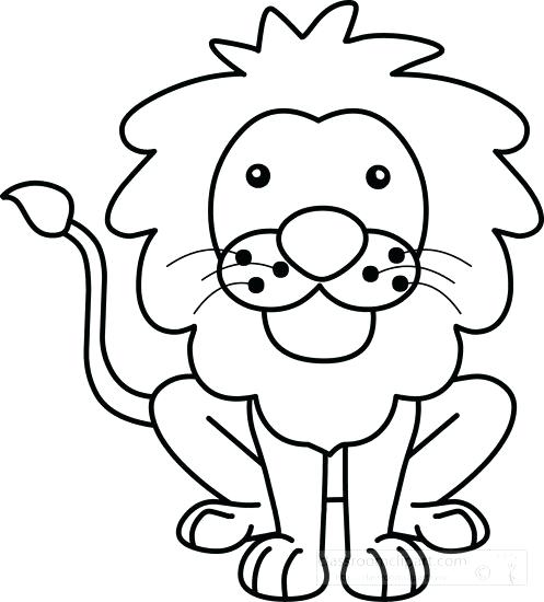 Lion Face Outline Drawing at PaintingValley.com | Explore collection of ...