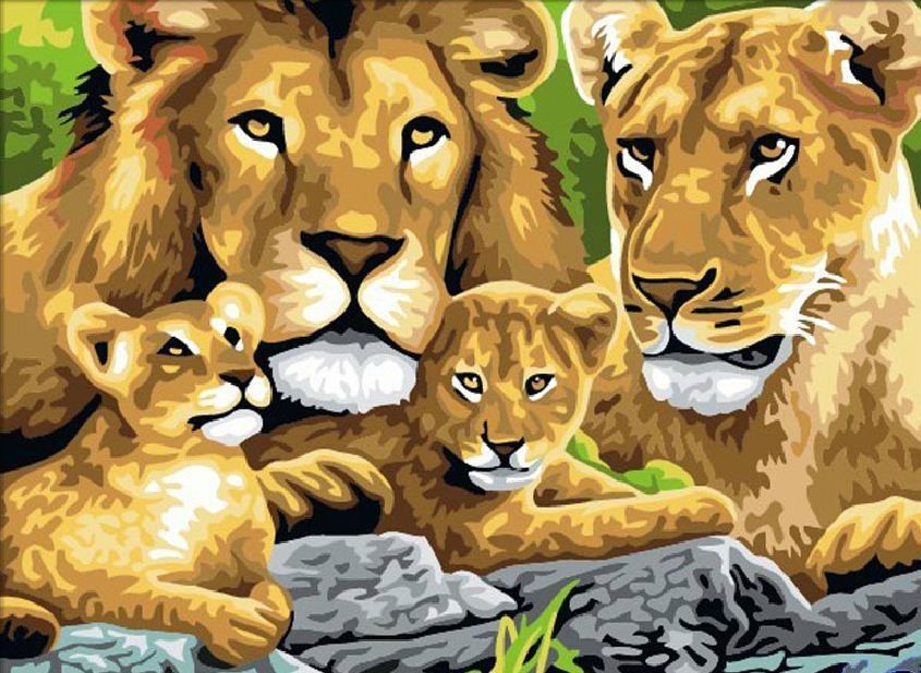845x617 Popular Cartoon Lion Drawings Buy Cheap Cartoon Lion Drawings Lots - Lion Family Drawing