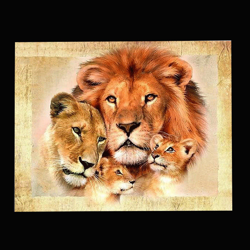 Lion Family Drawing 5 