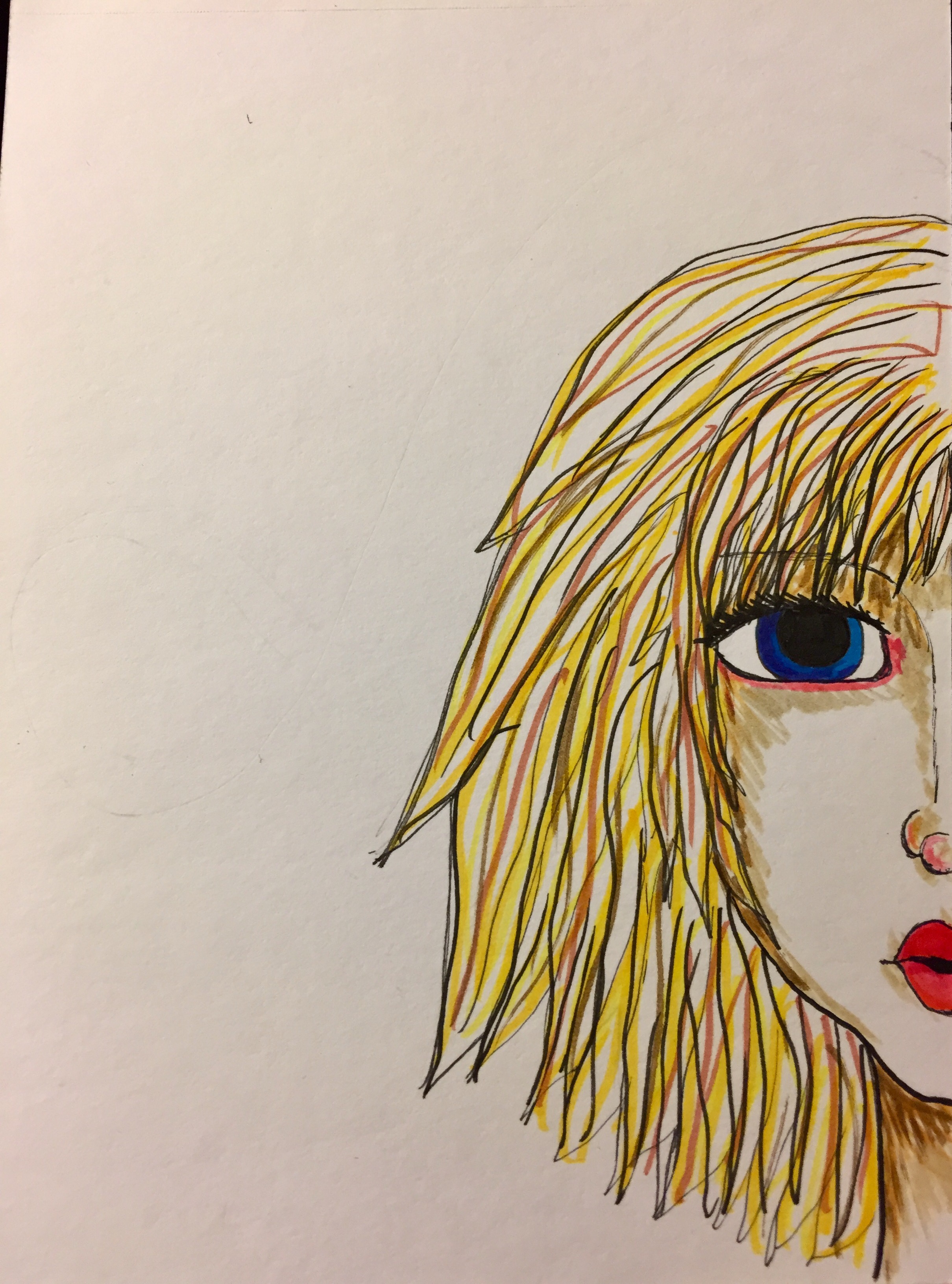 2419x3262 lion girl drawing jasmin in edmonton - Lion Girl Drawing