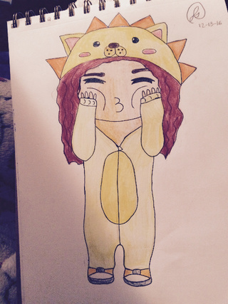 320x427 My Lil' Lion Girl - Lion Girl Drawing