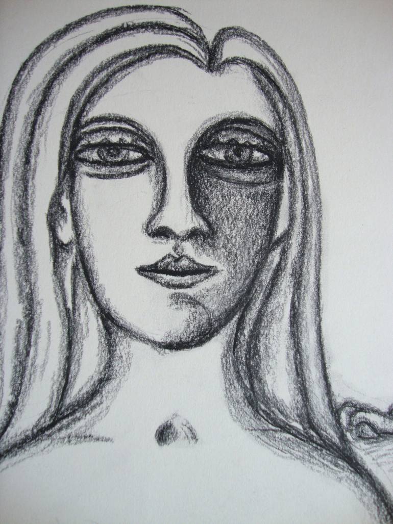 770x1027 Woman On A Lion Drawing - Lion Girl Drawing