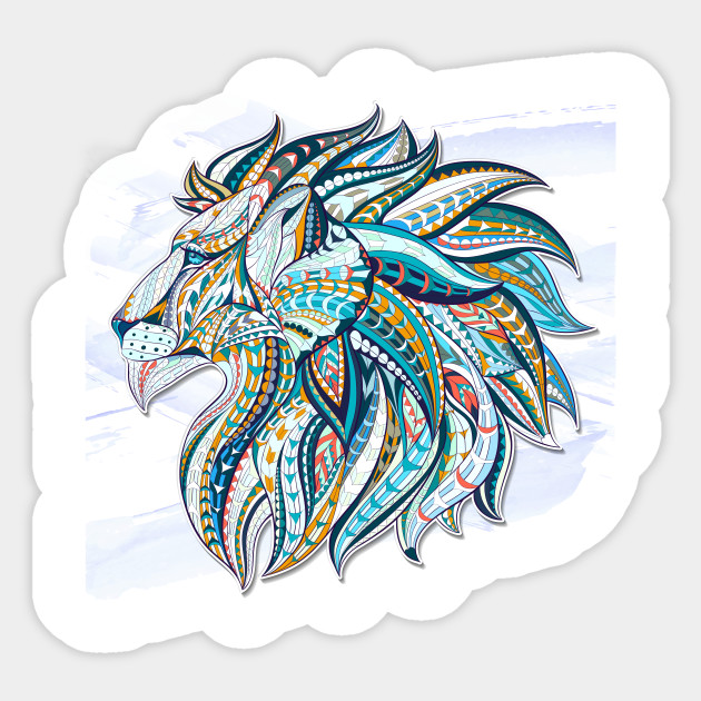 630x630 Zentangle Lion Head Draw - Lion Head Drawing