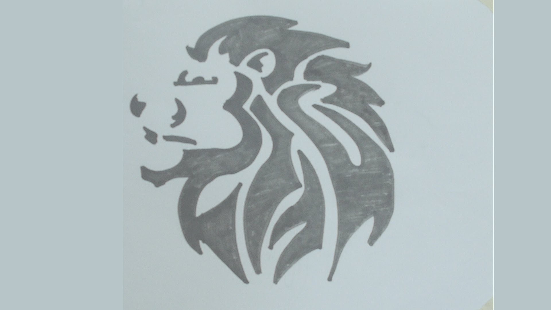 1920x1080 Simple Lion Head Drawing Easy To Draw Art - Lion Head Drawing Step By Step