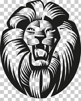 310x387 Lion Line Art Png Cliparts For Free Download Uihere - Lion Head Line Drawing