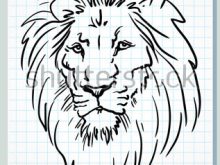220x165 lion head drawing line drawing lions head vector illustration - Lion Head Line Drawing