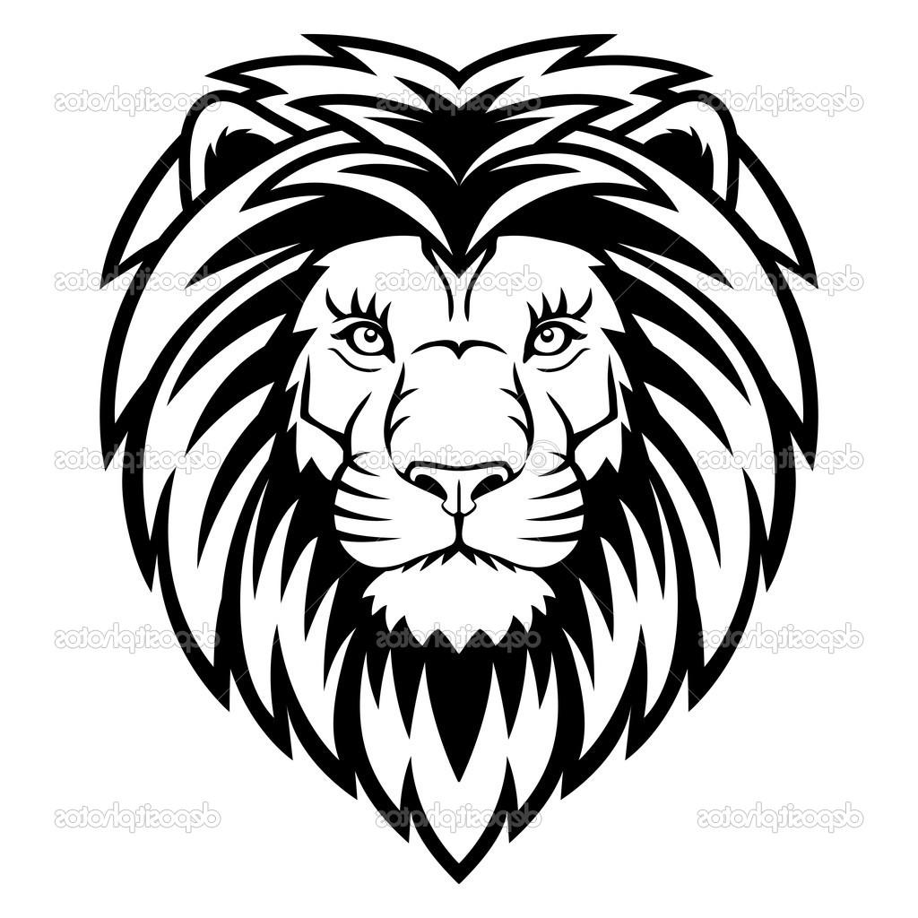1024x1024 Best Lion Face Line Drawing Image - Lion Head Line Drawing
