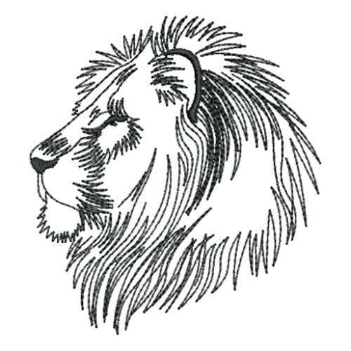 Lion Head Outline Drawing at PaintingValley.com | Explore collection of ...