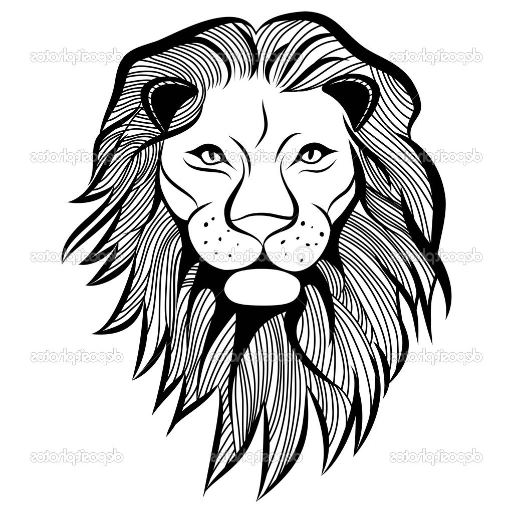 1024x1024 easy method for drawing lion the gallery for gt simple lion head - Lion Head Outline Drawing