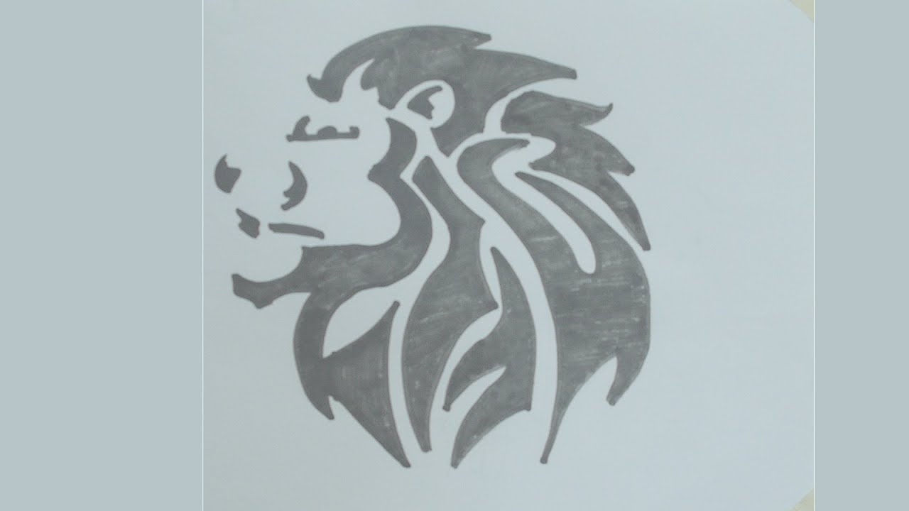 1280x720 How To Draw Lion Head Tattoo - Lion Head Tattoo Drawing