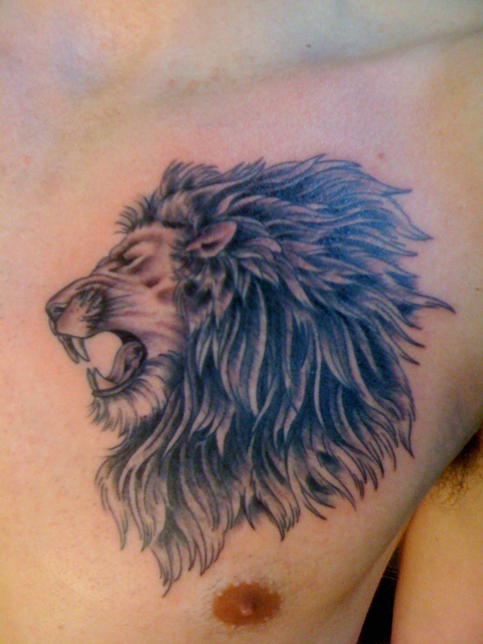 960x1280 Lion Head Tattoo Drawing At Com Free For Personal Us On Tattoo - Lion Head Tattoo Drawing