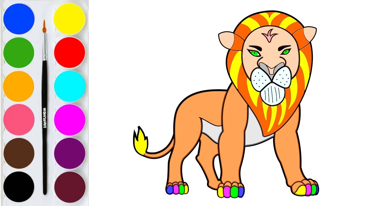 1280x720 How To Draw The Lion King Simba And Scar Characters Drawing - Lion King Characters Drawing