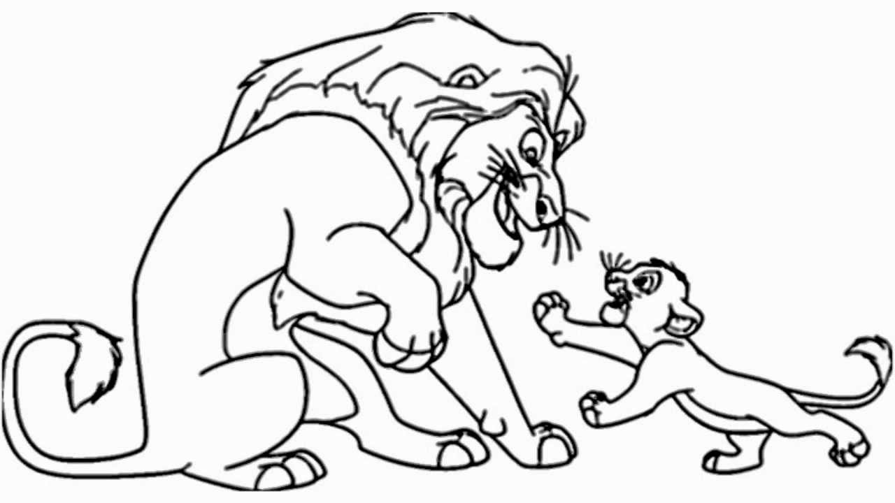 1280x720 How To Draw The Lion King - Lion King Characters Drawing