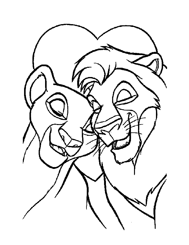 612x792 Z'onae Coloring Cartoon Charactersthe Lion Kinglion King - Lion King Characters Drawing