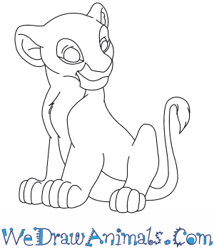 300x350 how to draw nala from the lion king - Lion King Drawing Step By Step