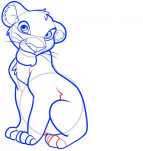 286x302 How To Draw How To Draw Simba, Lion King - Lion King Drawing Tutorial
