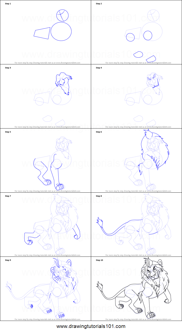 751x1376 Huge Collection Of 'lion King Drawing Step - Lion King Drawing Tutorial