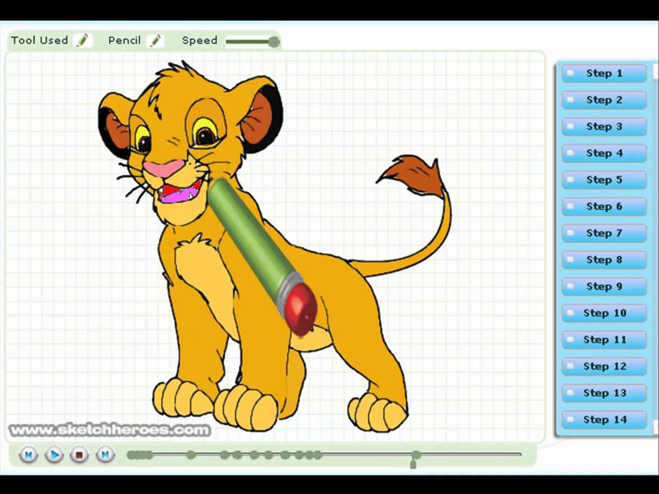960x720 How To Draw Simba - Lion King Drawing Tutorial