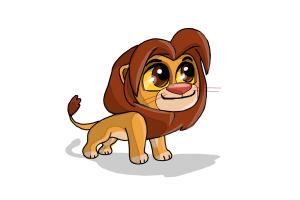 300x200 How To Draw Chibi Simba From The Lion King - Lion King Drawings