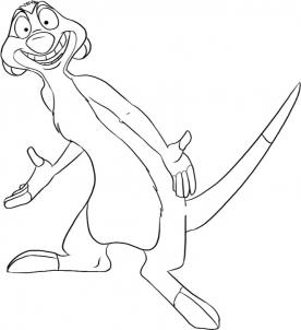 276x302 How To Draw How To Draw Timon From The Lion King - Lion King Drawings
