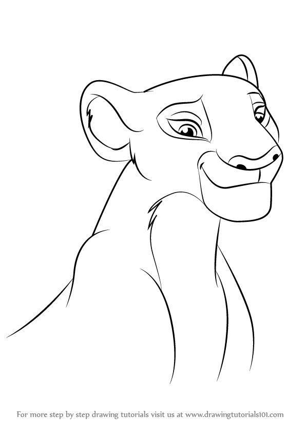 596x843 Learn How To Draw Nala From The Lion Guard - Lion King Drawings