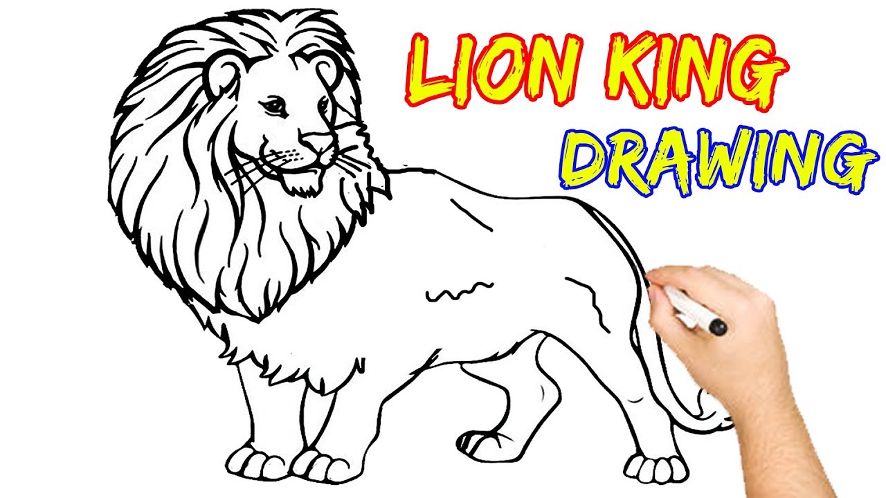1280x720 how to draw the lion king - Lion King Lion Drawing