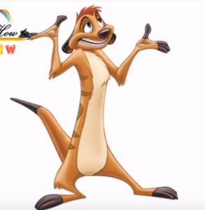 293x300 how to draw timon from the lion king lion king drawings - Lion King Lion Drawing