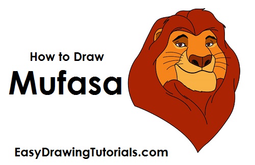 500x325 How To Draw Mufasa - Lion King Mufasa Drawing