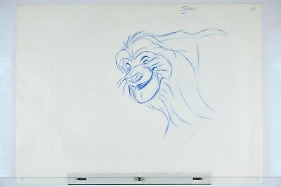 400x267 Lion King Mufasa Disney Animation Original Production Drawing - Lion King Mufasa Drawing