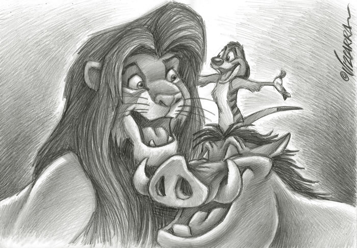 700x486 The Lion King - Lion King Mufasa Drawing