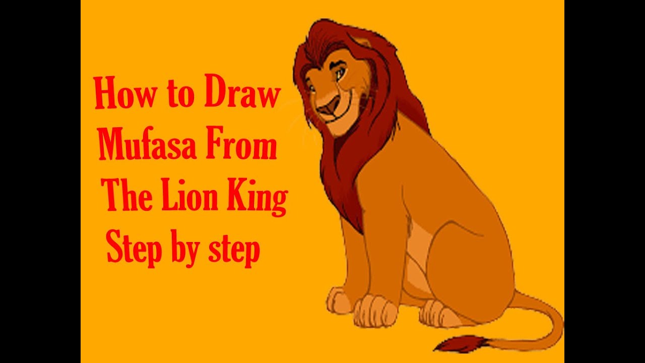 1280x720 How To Draw Mufasa From The Lion King Step - Lion King Mufasa Drawing