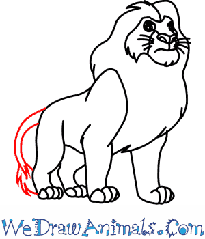 300x350 How To Draw Mufasa From The Lion King - Lion King Mufasa Drawing