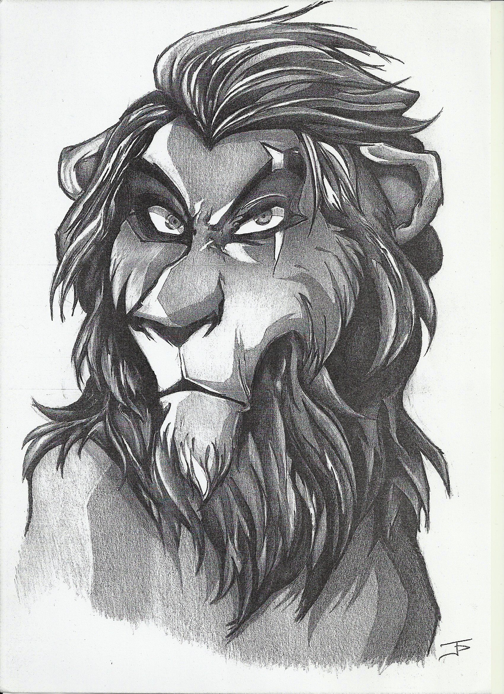 1700x2338 Scar Lion King - Lion King Pencil Drawing
