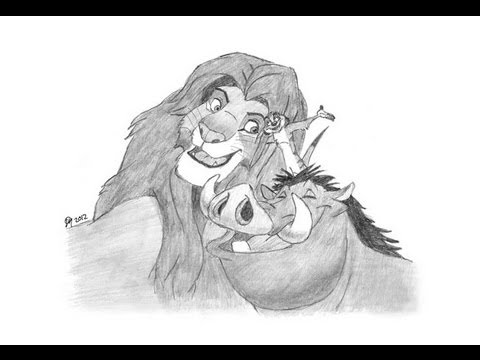 480x360 Special Lion King Drawing! Thanks For Subs - Lion King Pencil Drawing