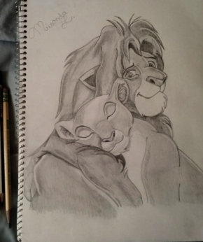290x346 The Lion King The National Arts Program Foundation - Lion King Pencil Drawing
