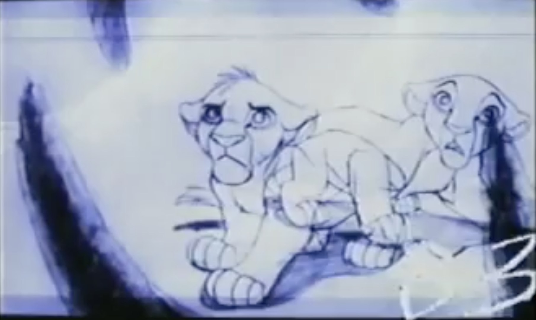 1809x1080 The Lion King Pencil Test Elephant Graveyard - Lion King Pencil Drawing