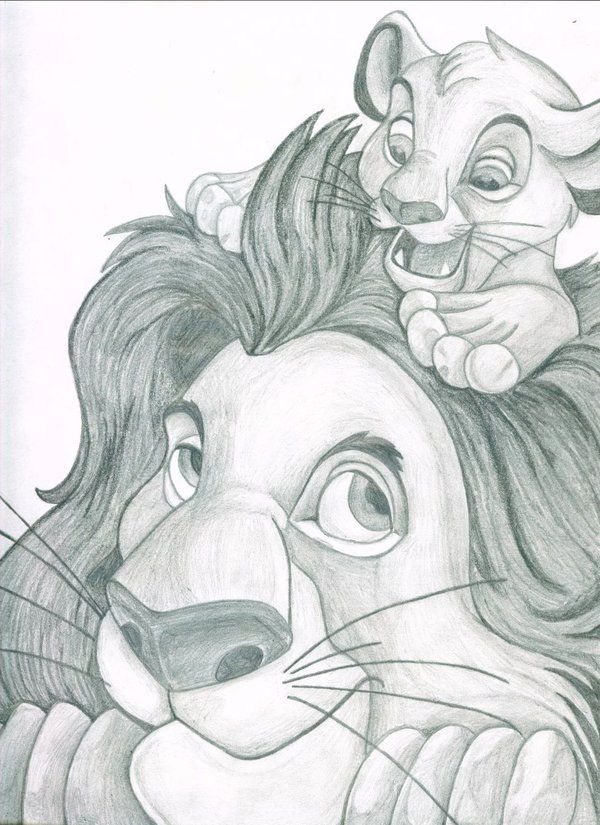 600x825 The Lion King - Lion King Pencil Drawing