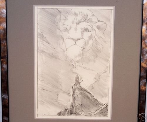500x416 Disney Lion King Authentic John Alvin Pencil Drawing Nr - Lion King Pencil Drawing