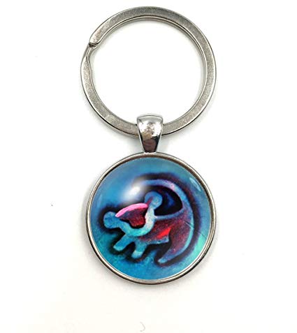 425x477 lion king inspired keychain rafiki simba drawing - Lion King Rafiki Simba Drawing