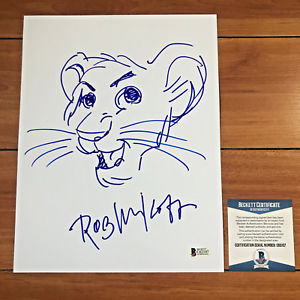 300x300 rob minkoff signed hand sketch drawing lion king simba - Lion King Simba Drawing