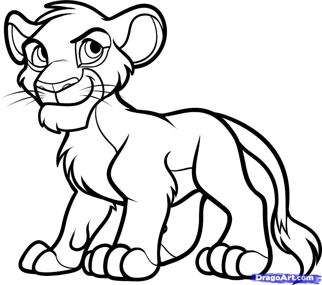 1068x946 The Lion King Simba Drawing - Lion King Simba Drawing