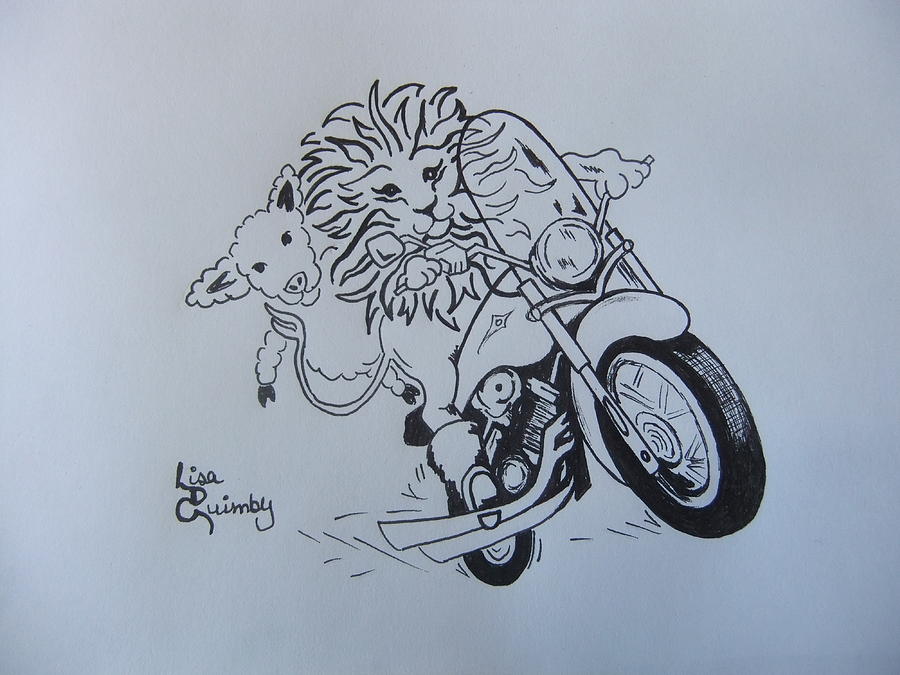 900x675 Lion And Lamb Drawing - Lion Lamb Drawing